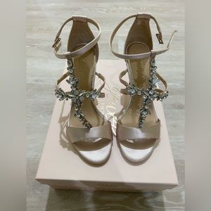 Badgley Mischka Women’s Galvin Evening Sandals - Size 6 Preowned